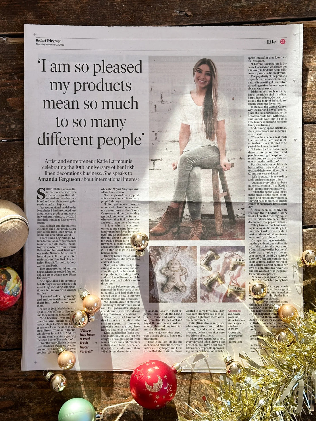 Belfast Telegraph Article