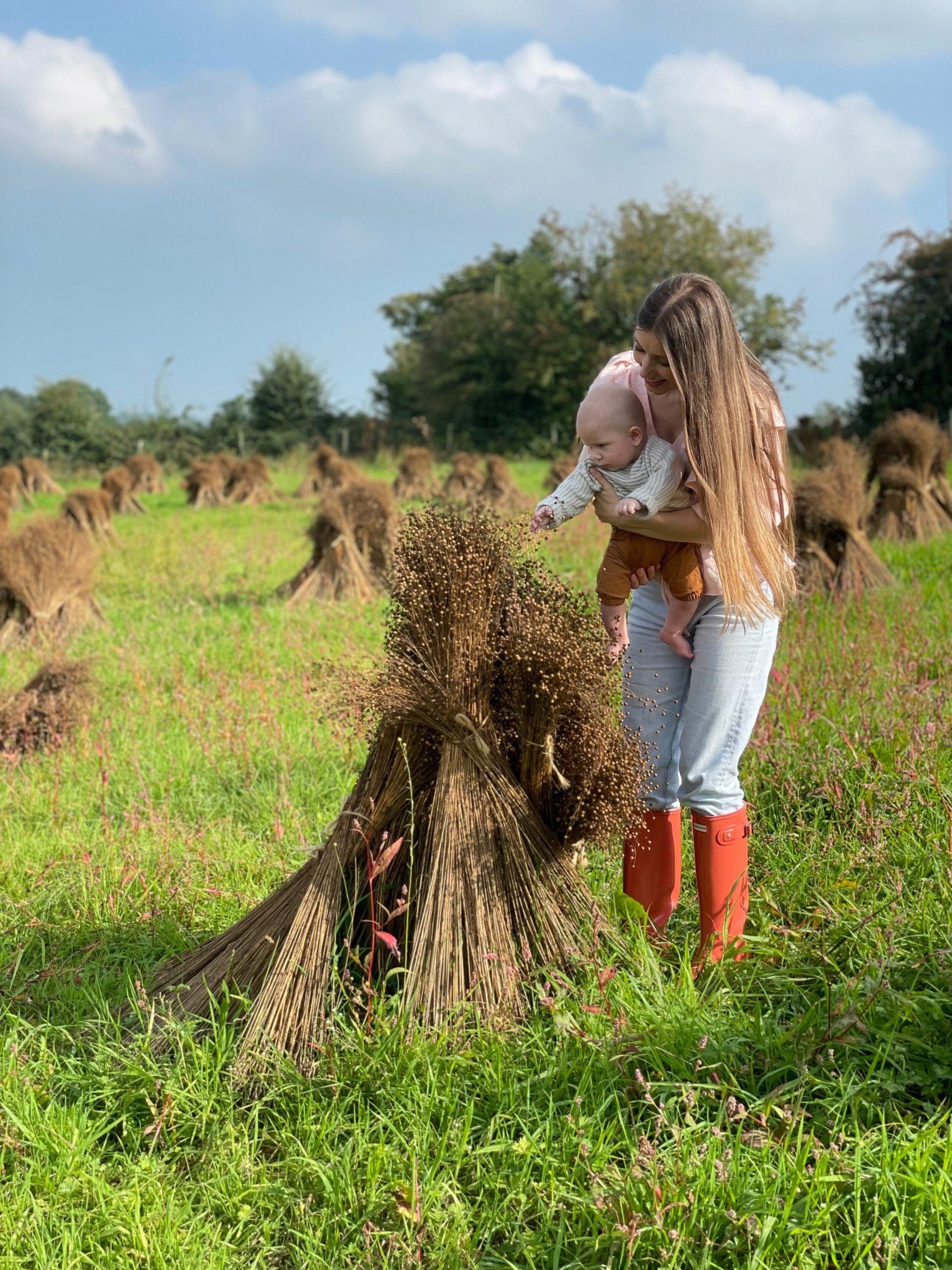 Visit to Charlie Mallon's Flax Field, County Tyrone