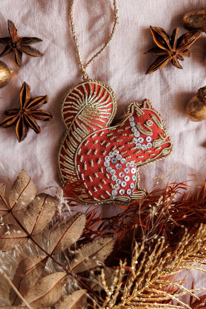 Autumn Irish Linen Hanging Decorations