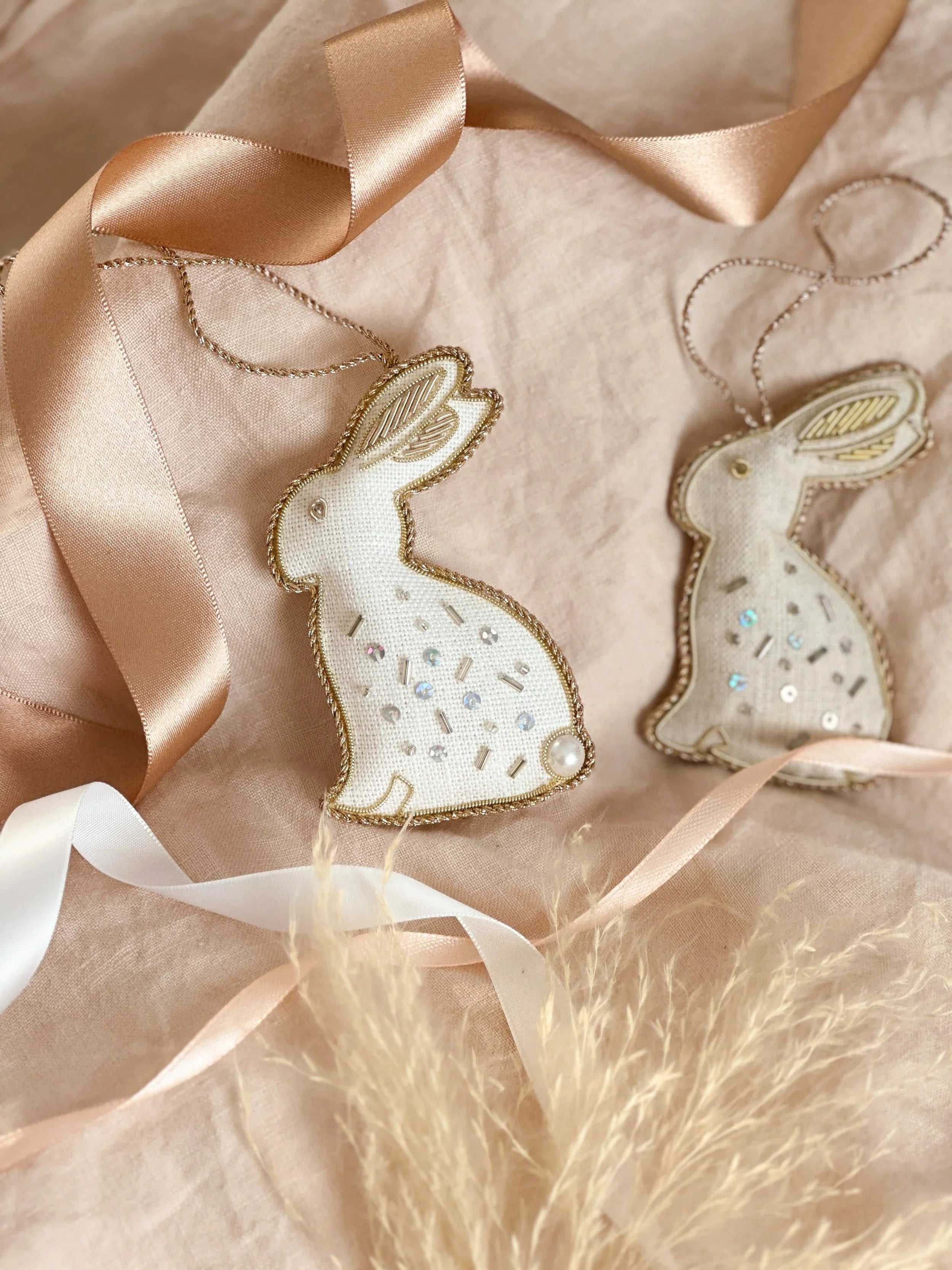 Woodland Irish Linen Hanging Decorations