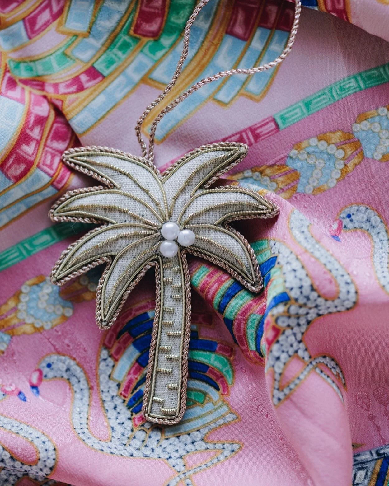 Palm Tree - Irish Linen Christmas Decoration – Katie Larmour Linen