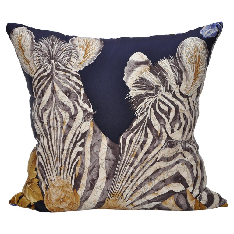 Vintage Salvatore Silk Scarf & Irish Linen Cushion