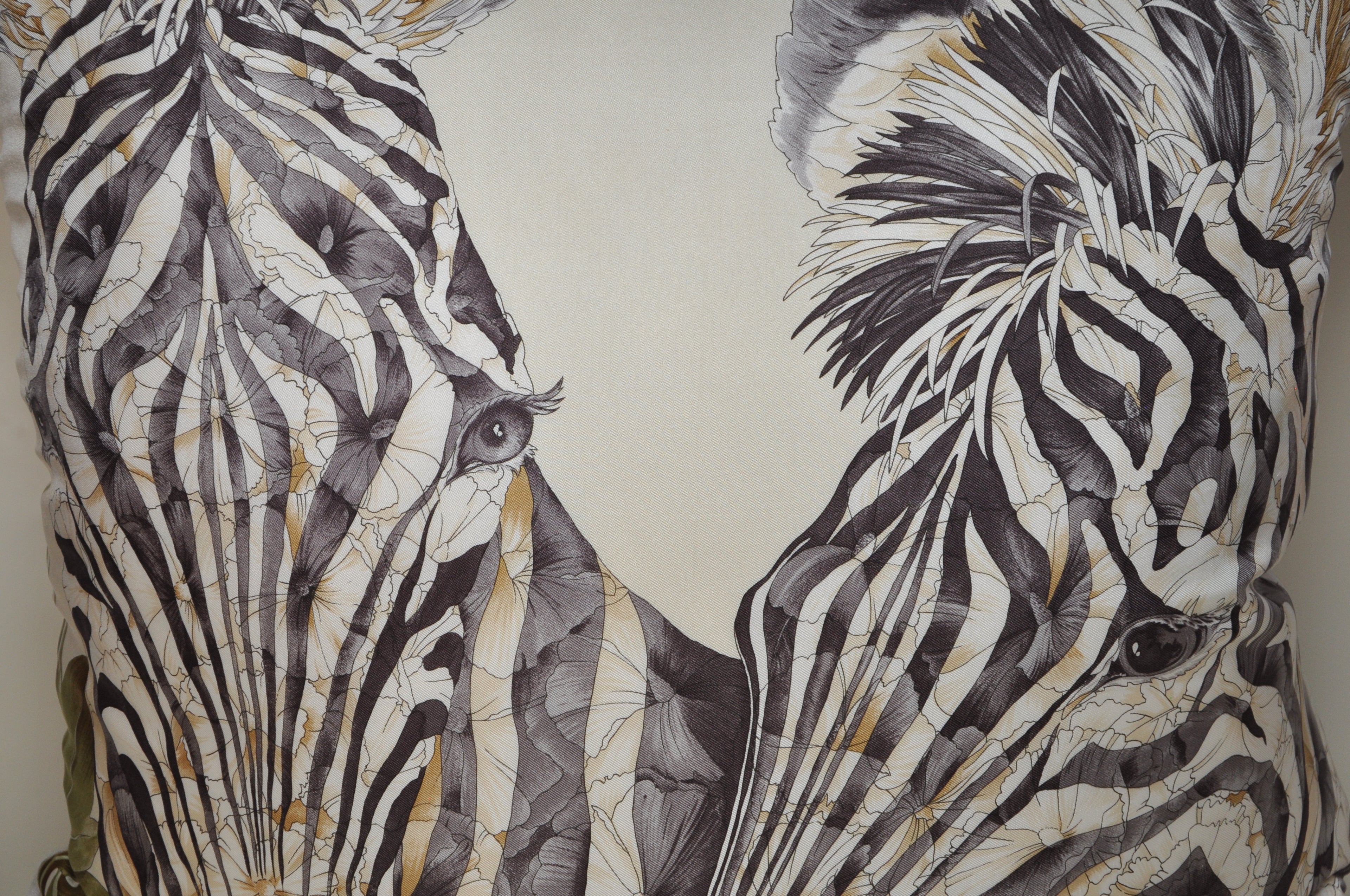 Vintage Salvatore Silk Scarf & Irish Linen Cushion