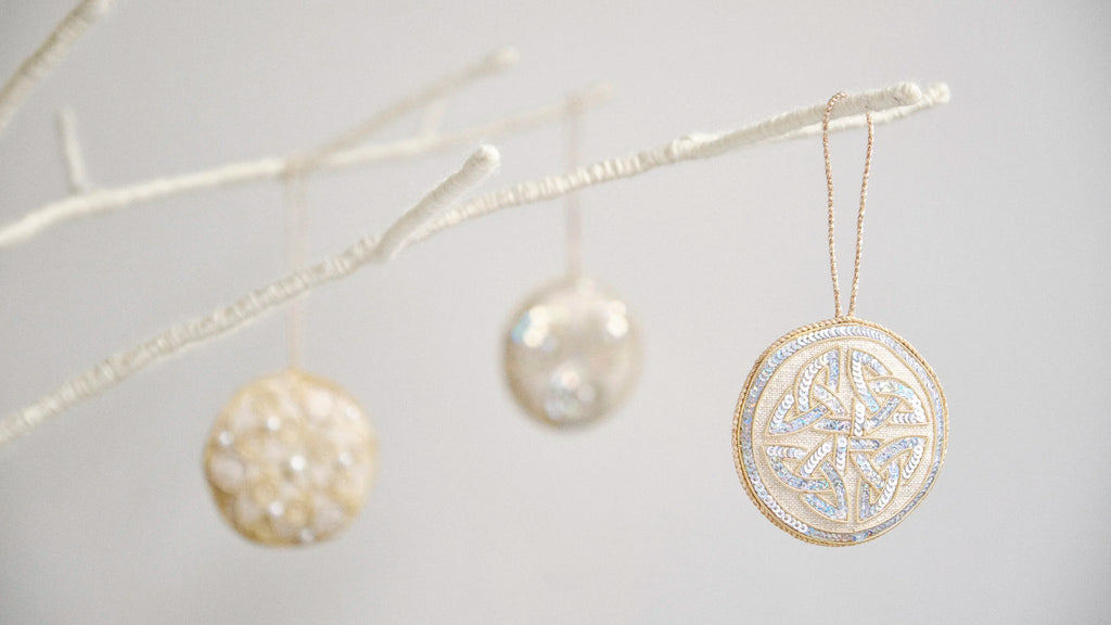 Celtic Triple Spiral Bauble