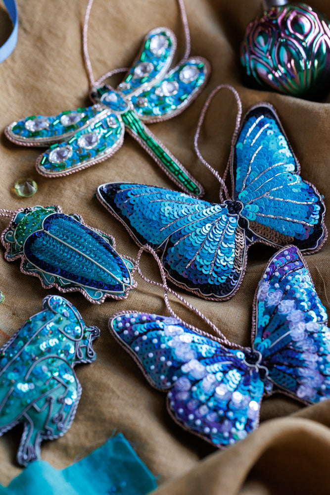 Blue Morpho Cypris Butterfly