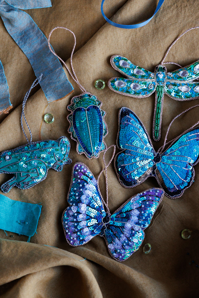 Blue Morpho Cypris Butterfly