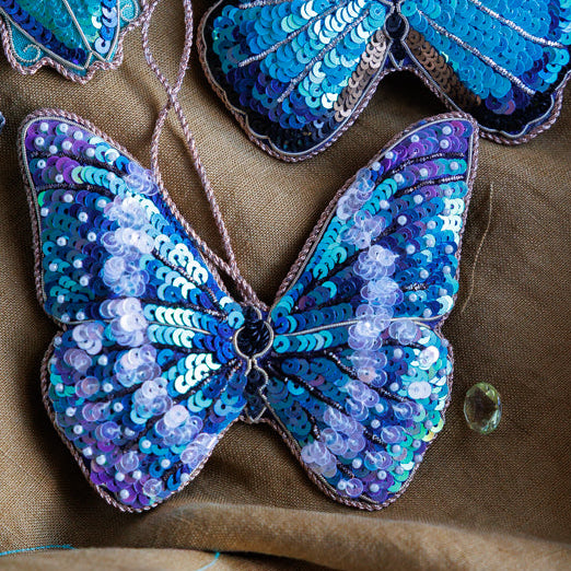 Blue Morpho Cypris Butterfly