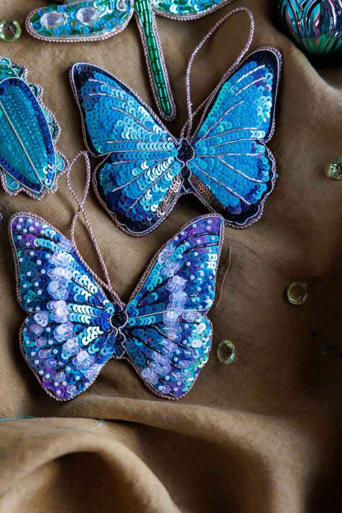 Blue Morpho Cypris Butterfly