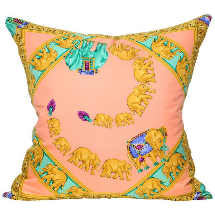 Vintage Cartier Silk Scarf & Irish Linen Cushion