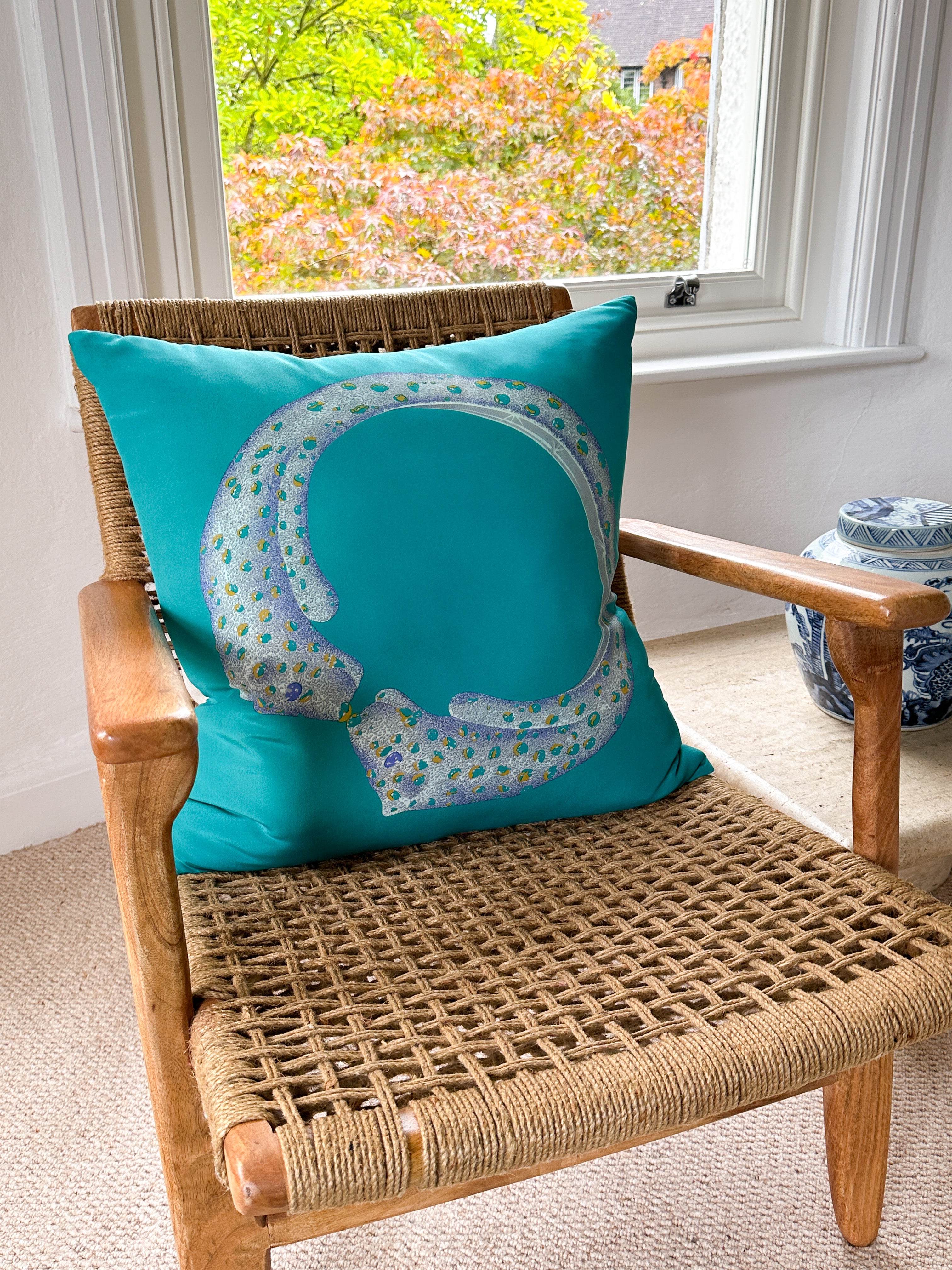 Vintage Cartier Silk Scarf & Irish Linen Cushion