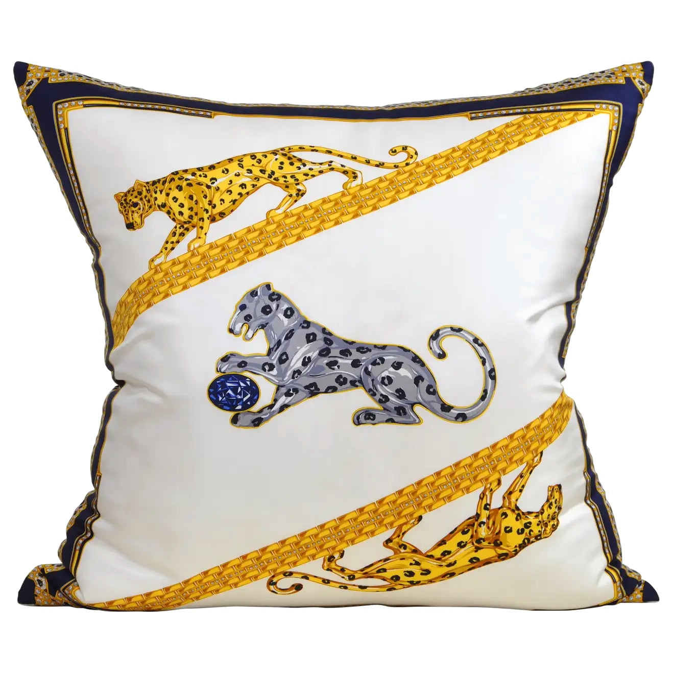 Vintage Cartier Silk Scarf & Irish Linen Cushion (Copy)
