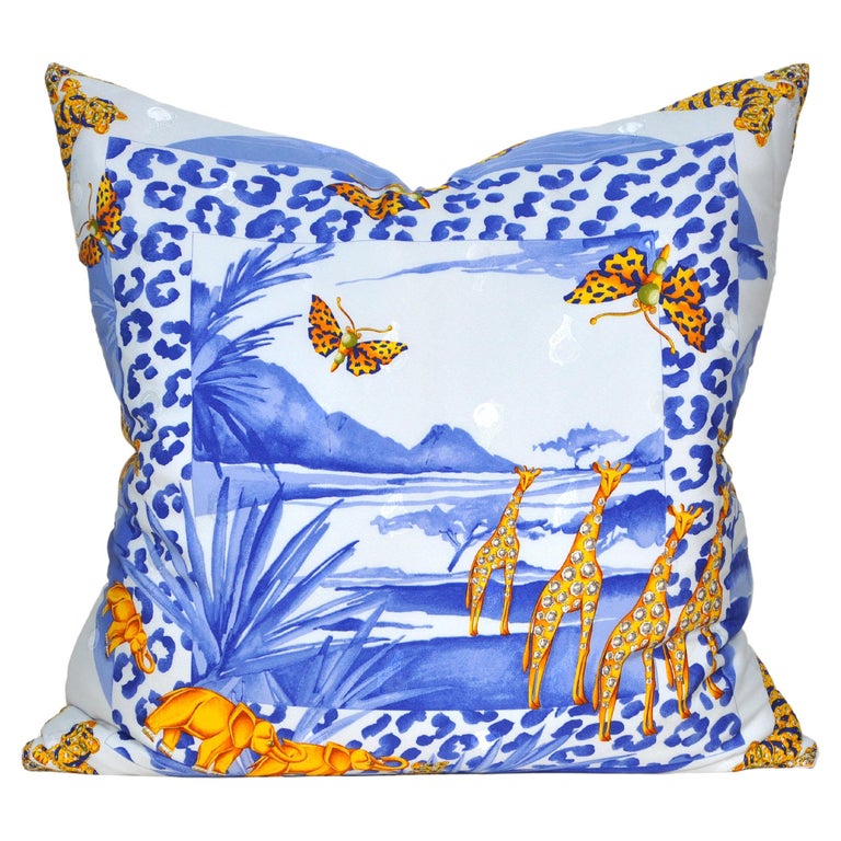 Vintage Cartier Silk Scarf & Irish Linen Cushion