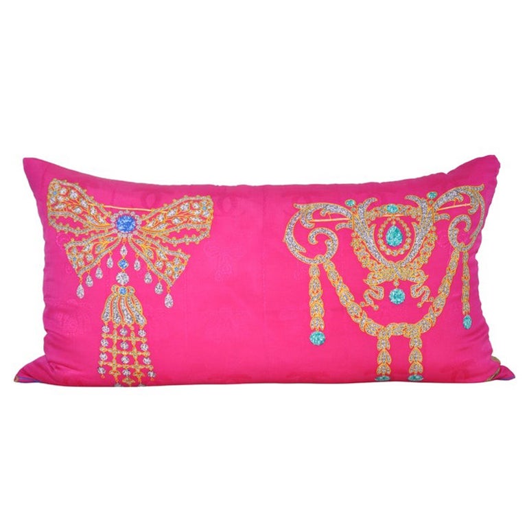 Vintage Cartier Silk Scarf & Irish Linen Cushion