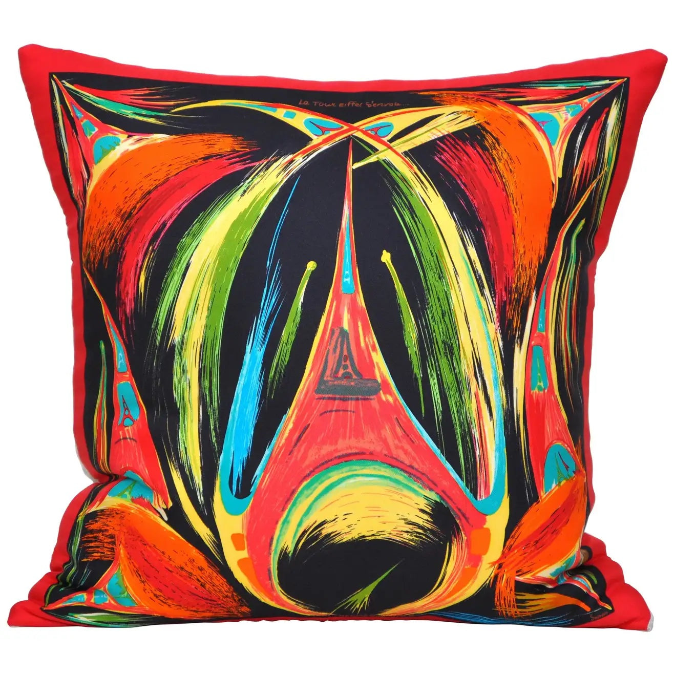 Vintage Hermes Silk Scarf & Irish Linen Cushion