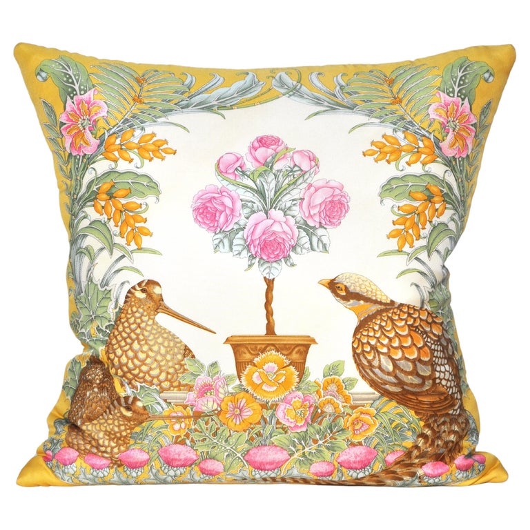 Vintage Salvatore Silk Scarf & Irish Linen Cushion
