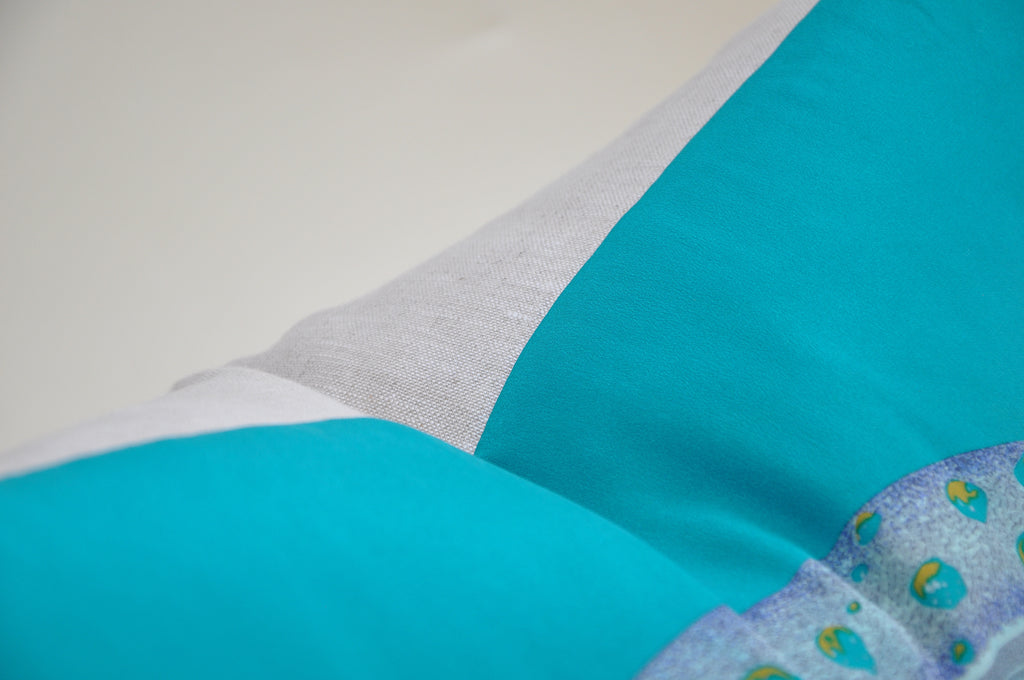 Vintage Cartier Silk Scarf & Irish Linen Cushion