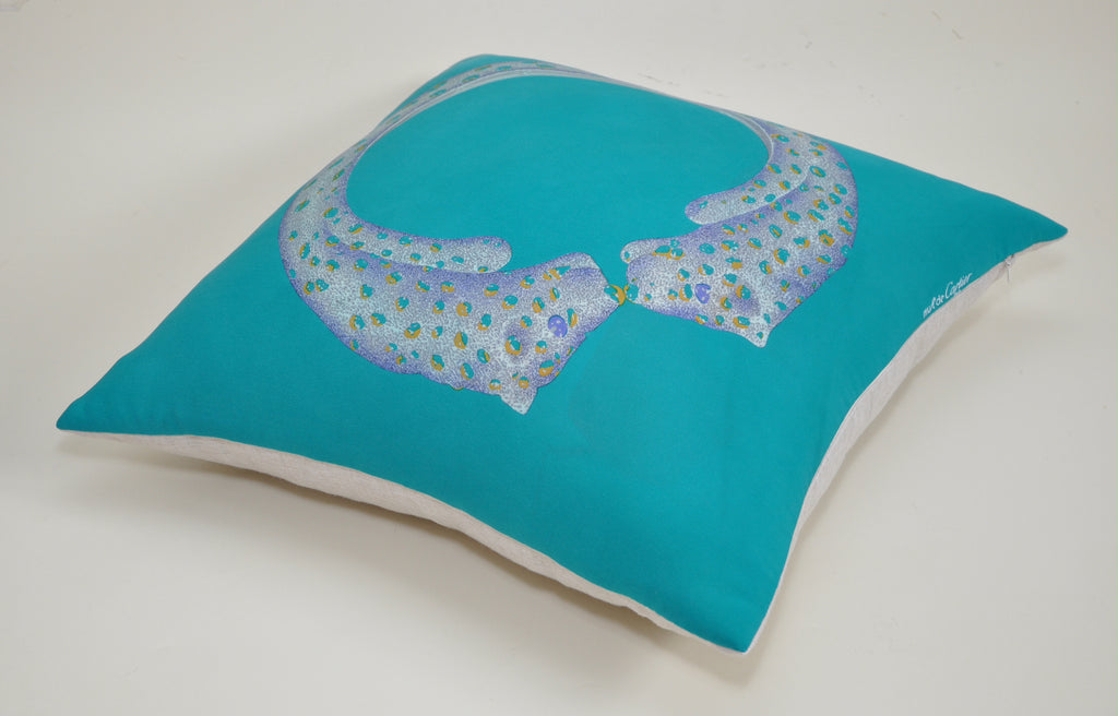Vintage Cartier Silk Scarf & Irish Linen Cushion