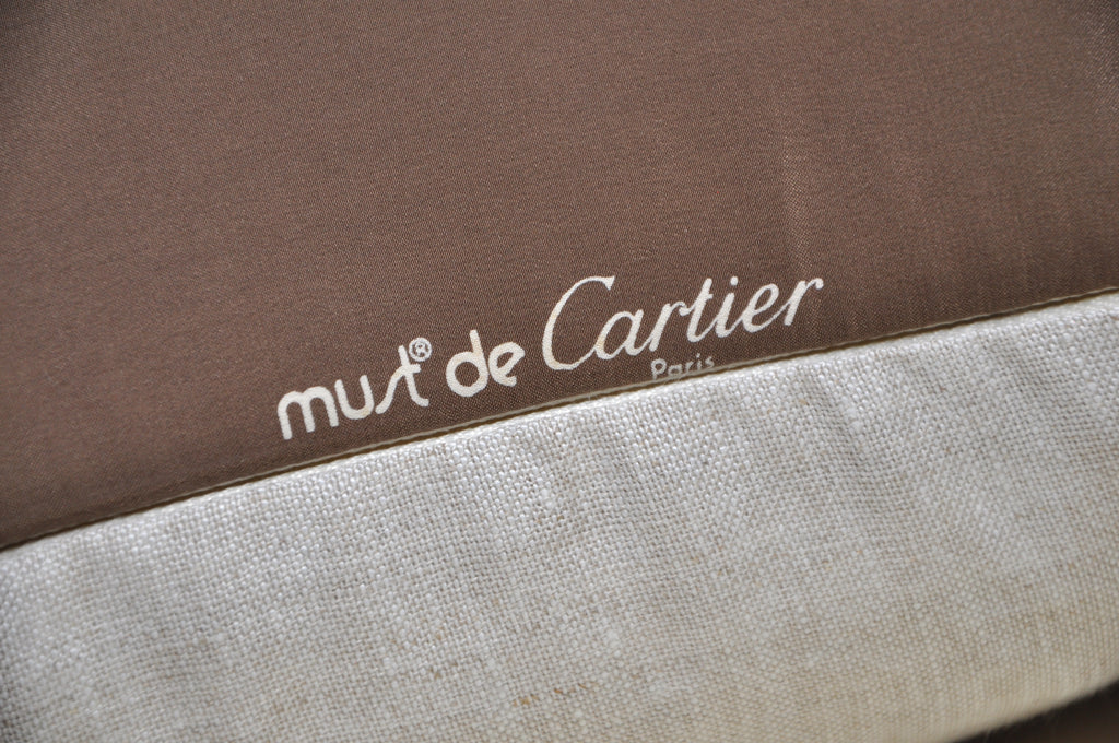 Vintage Cartier Silk Scarf & Irish Linen Cushion