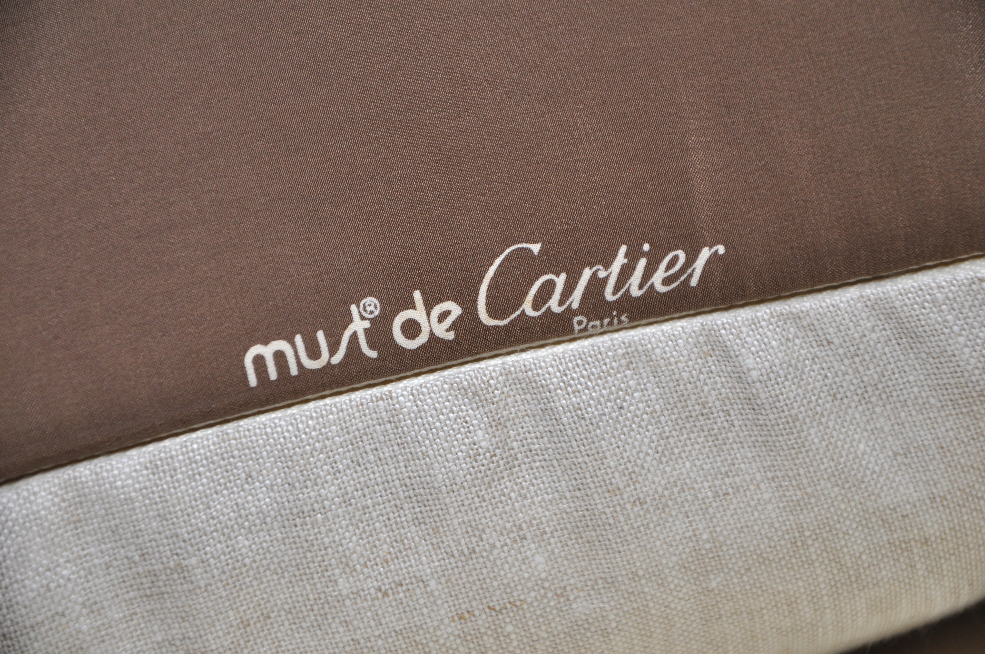 Vintage Cartier Silk Scarf & Irish Linen Cushion