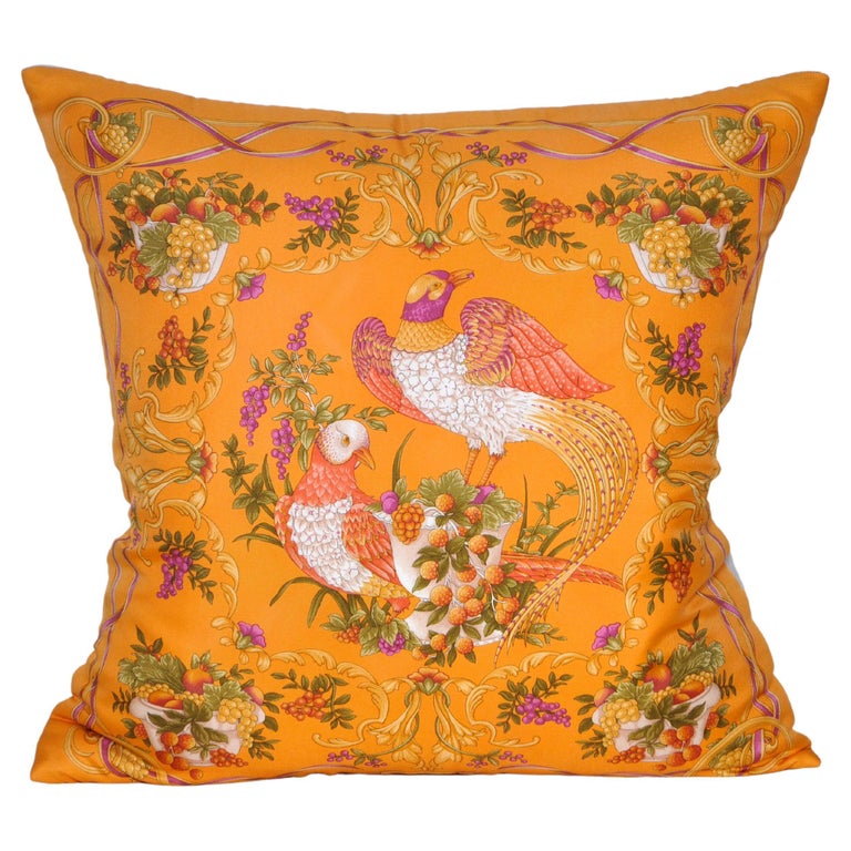 Vintage Salvatore Silk Scarf & Irish Linen Cushion