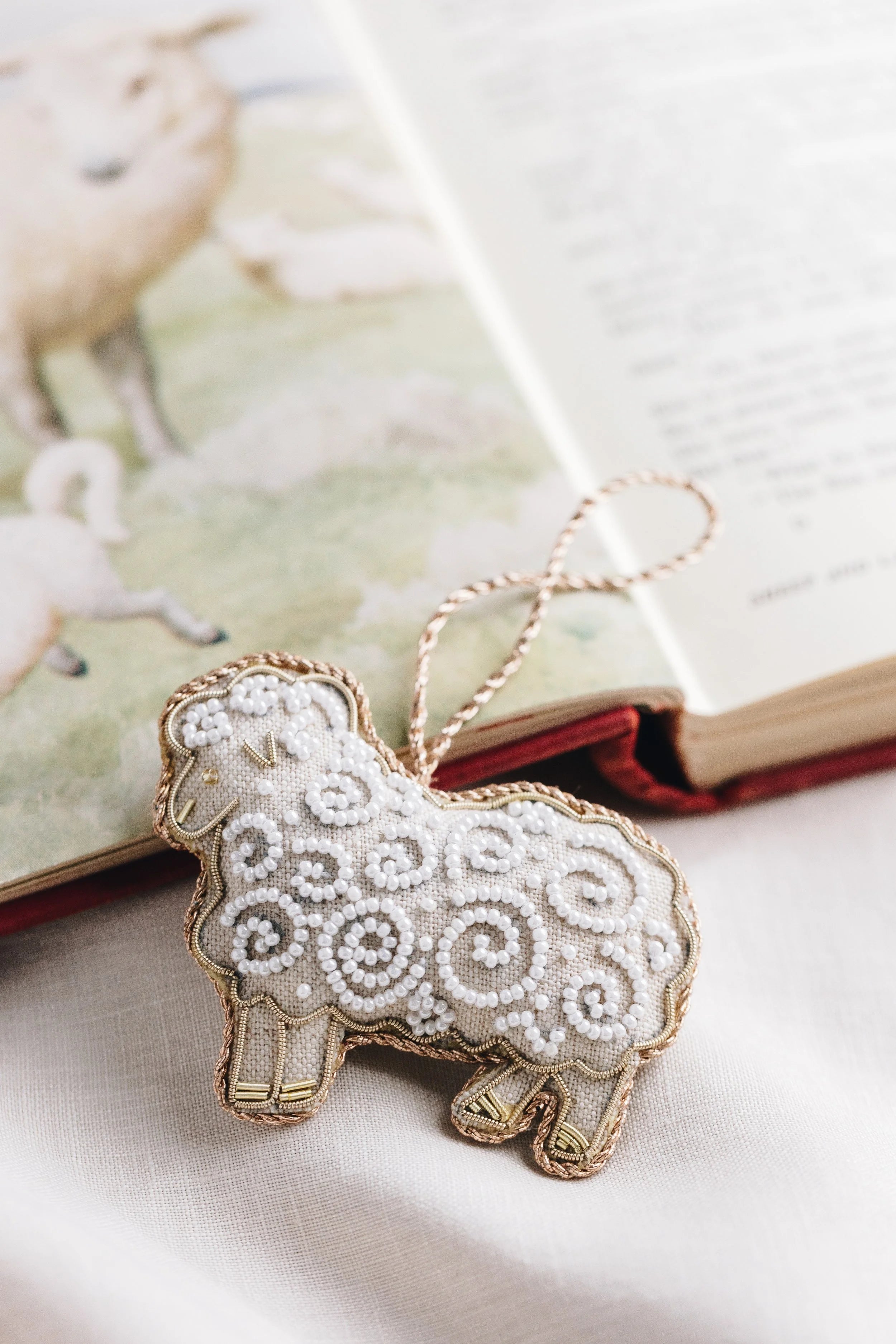 Irish Sheep - Irish Linen Christmas Decoration – Katie Larmour Linen Irish Sheep - Irish Linen Christmas Decoration – Katie Larmour Linen