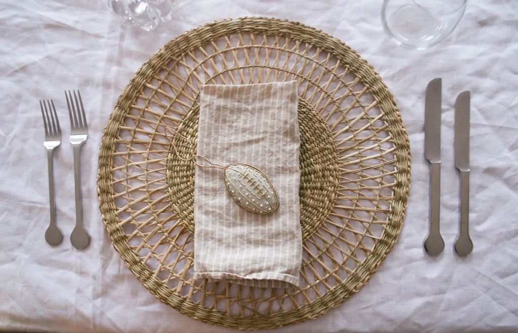 Rugby Ball in recycled linen