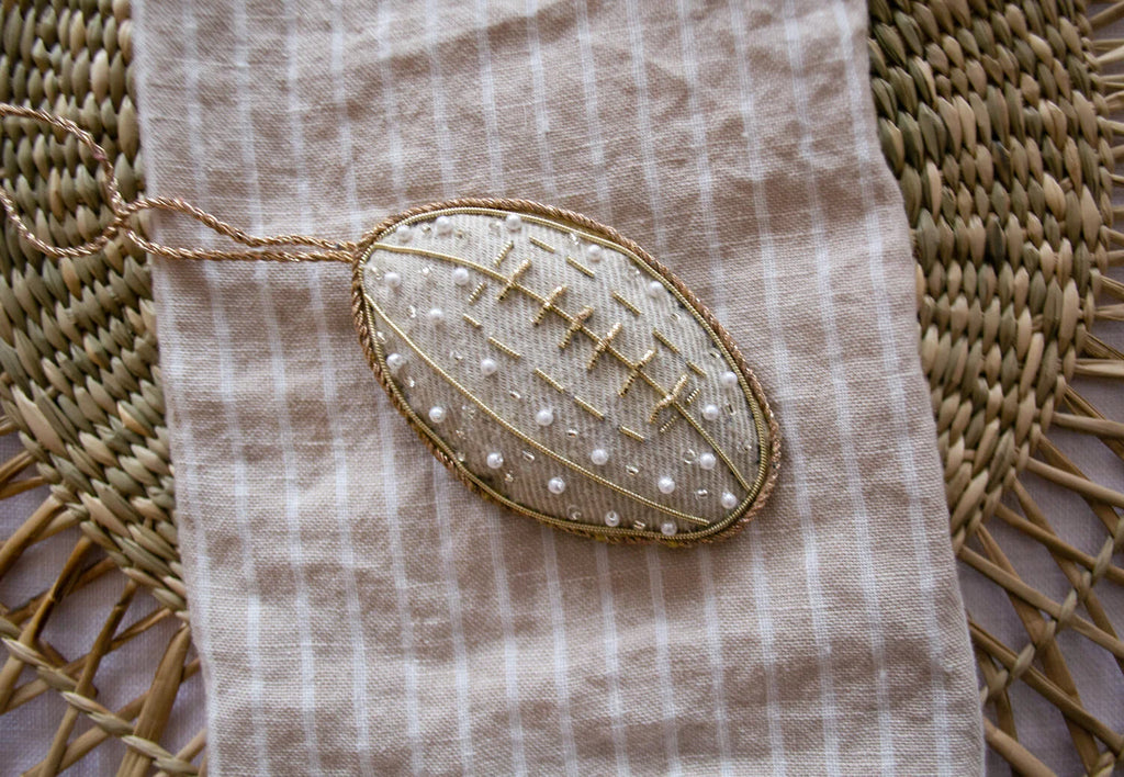 Rugby Ball in recycled linen