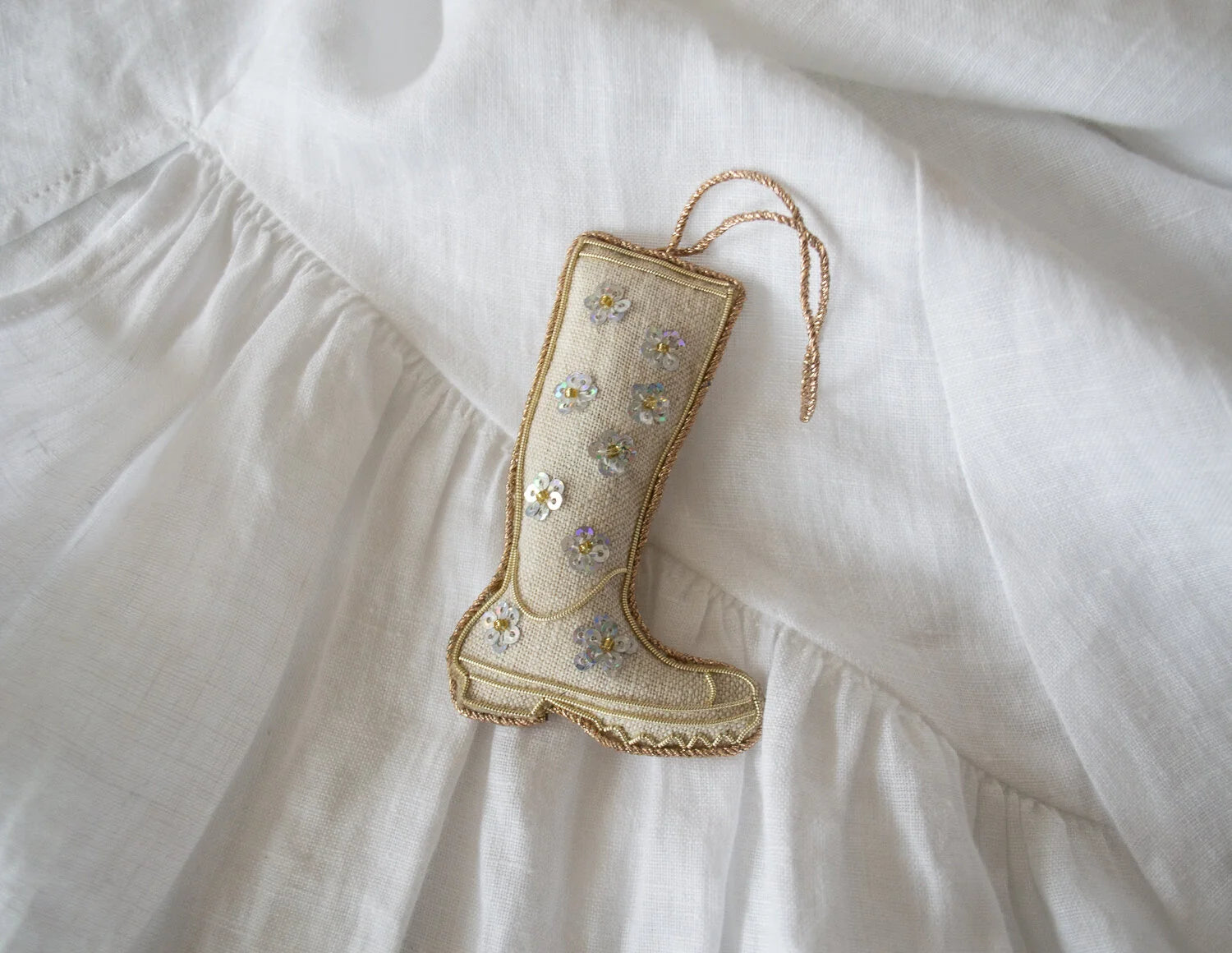 Wellington Boot in recycled linen