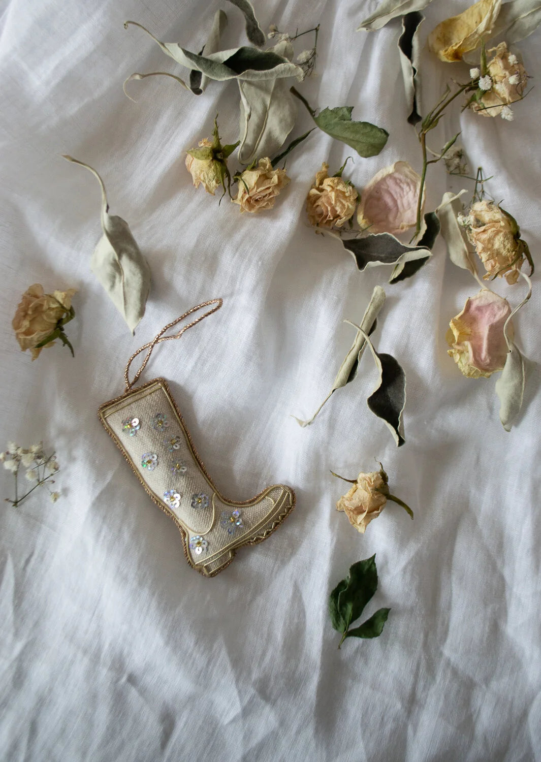 Wellington Boot in recycled linen