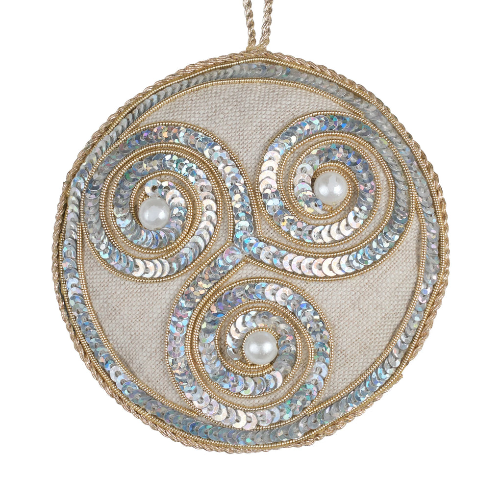 Celtic Triple Spiral Bauble