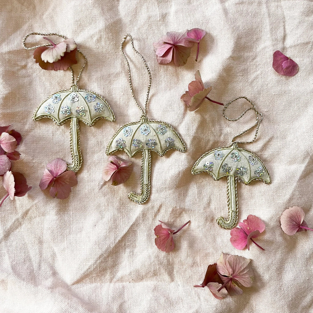 Umbrella in recycled linen