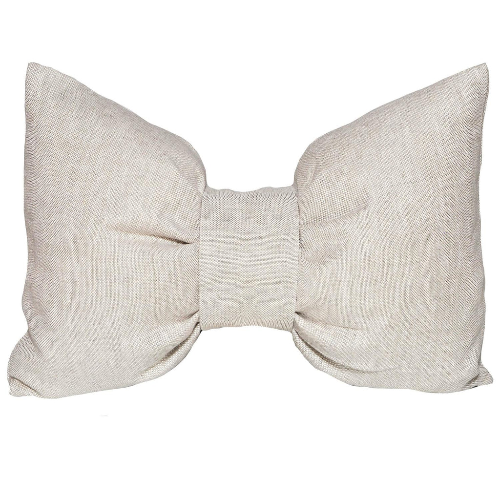 Signature Bow Cushion in Thick Basket-Weave, 2015