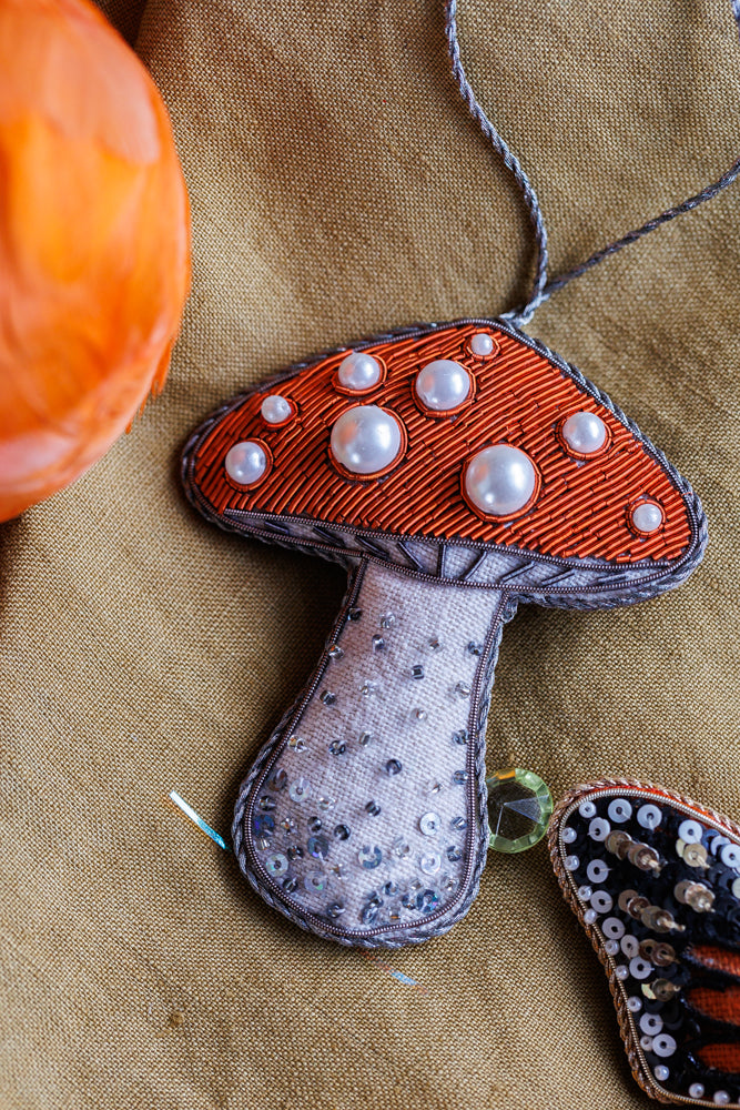 Toadstool with Metallic Orange
