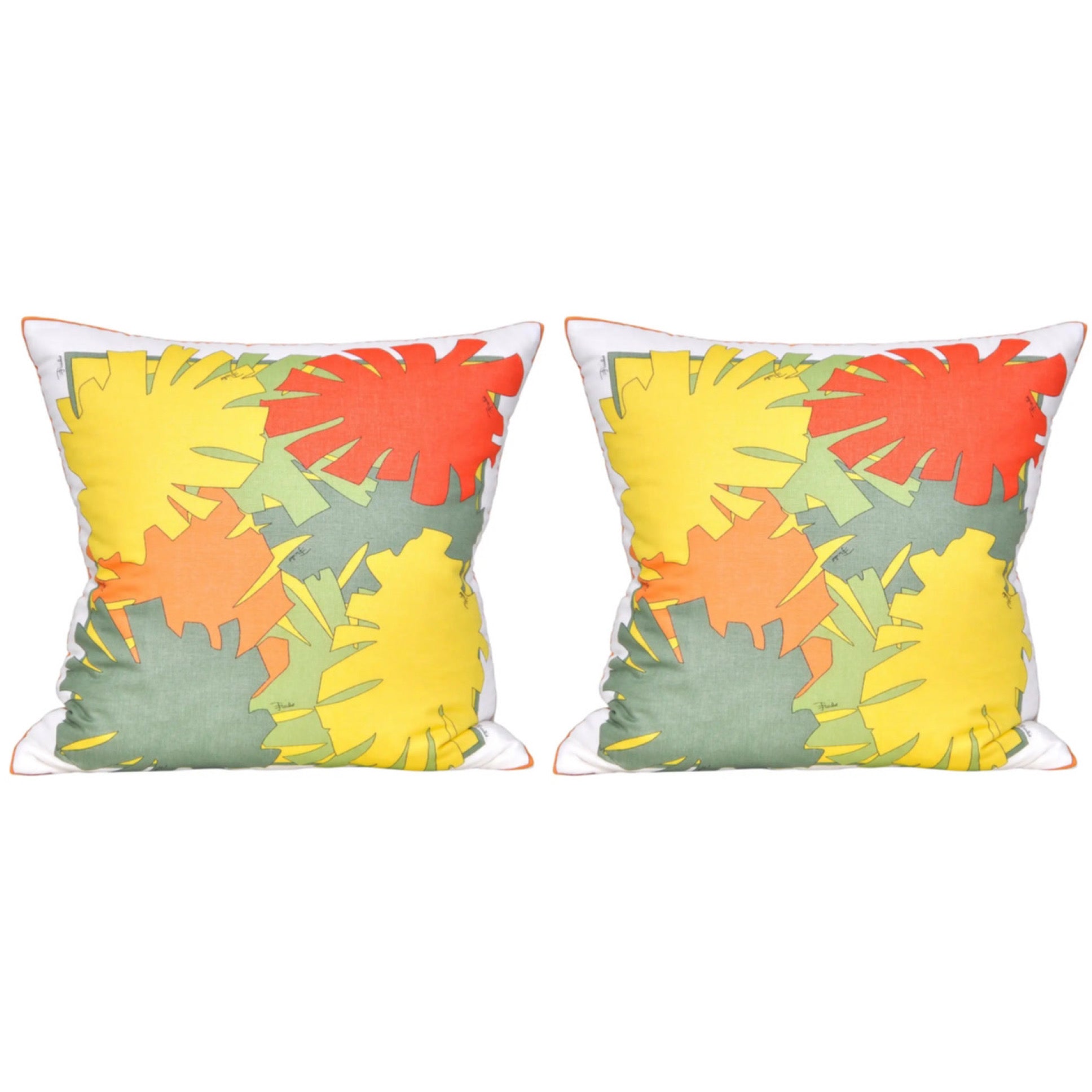 Vintage Scarf & Irish Linen Cushions (2 available)