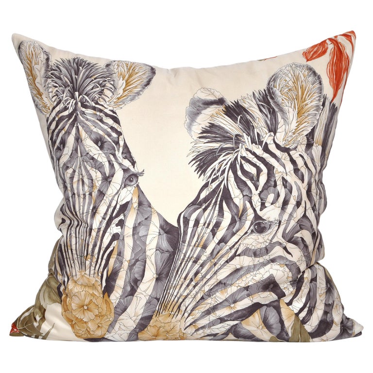 Vintage Salvatore Silk Scarf & Irish Linen Cushion