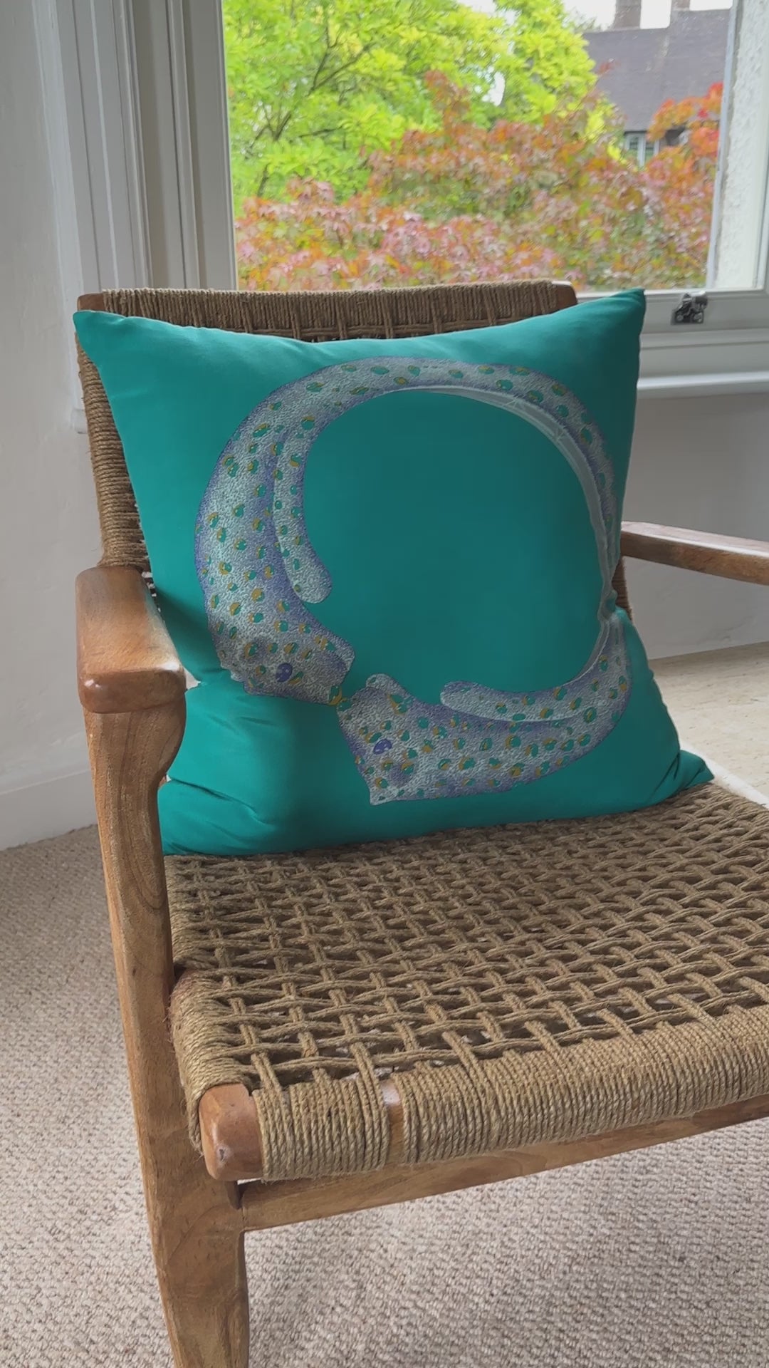 Vintage Cartier Silk Scarf & Irish Linen Cushion